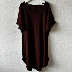 Brown Women's dress midi size 2XL NWOT